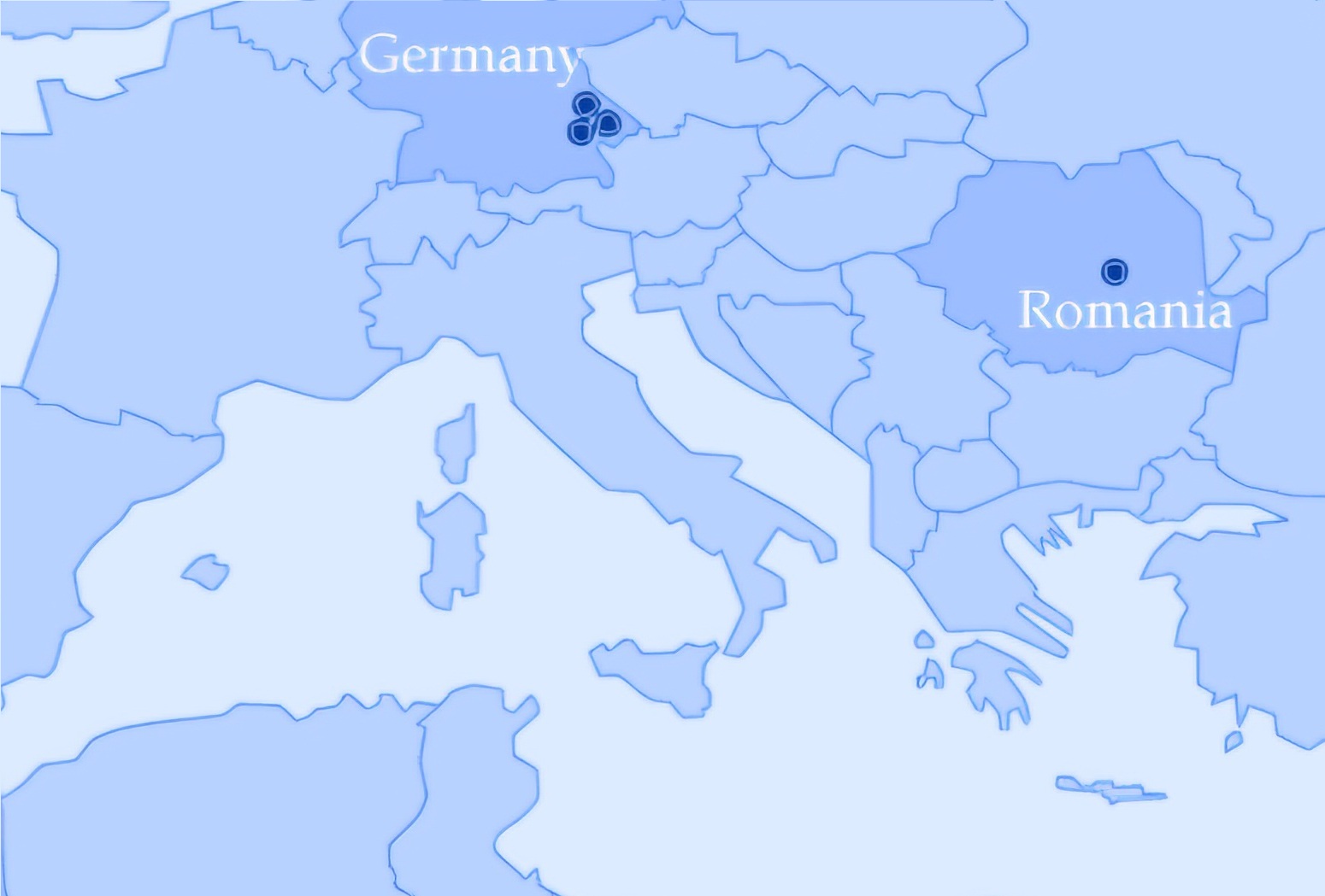 Standorte der Thiele-Granit Gruppe Standorte der Thiele-Granit Gruppe